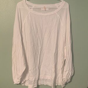 FP Movement by Free People Cream Long Sleeve Top